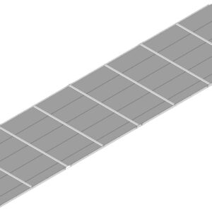 Bund til højbed i Sibirisk lærk - 120x480 cm